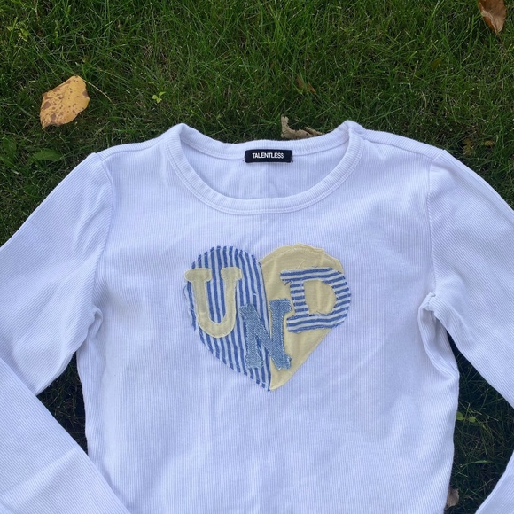 Notre Dame hand sewn patchwork shirt - Picture 2 of 10